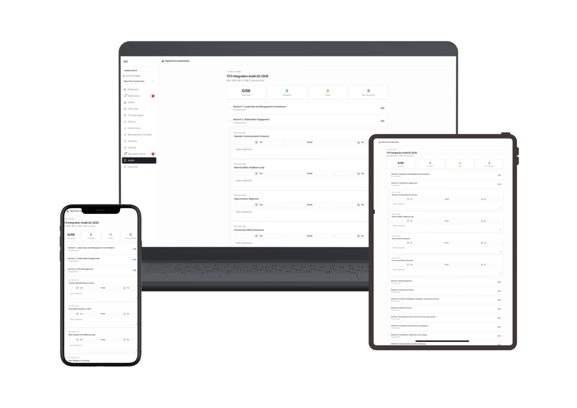 Shift7 1173 Formal Audits Execution Panel