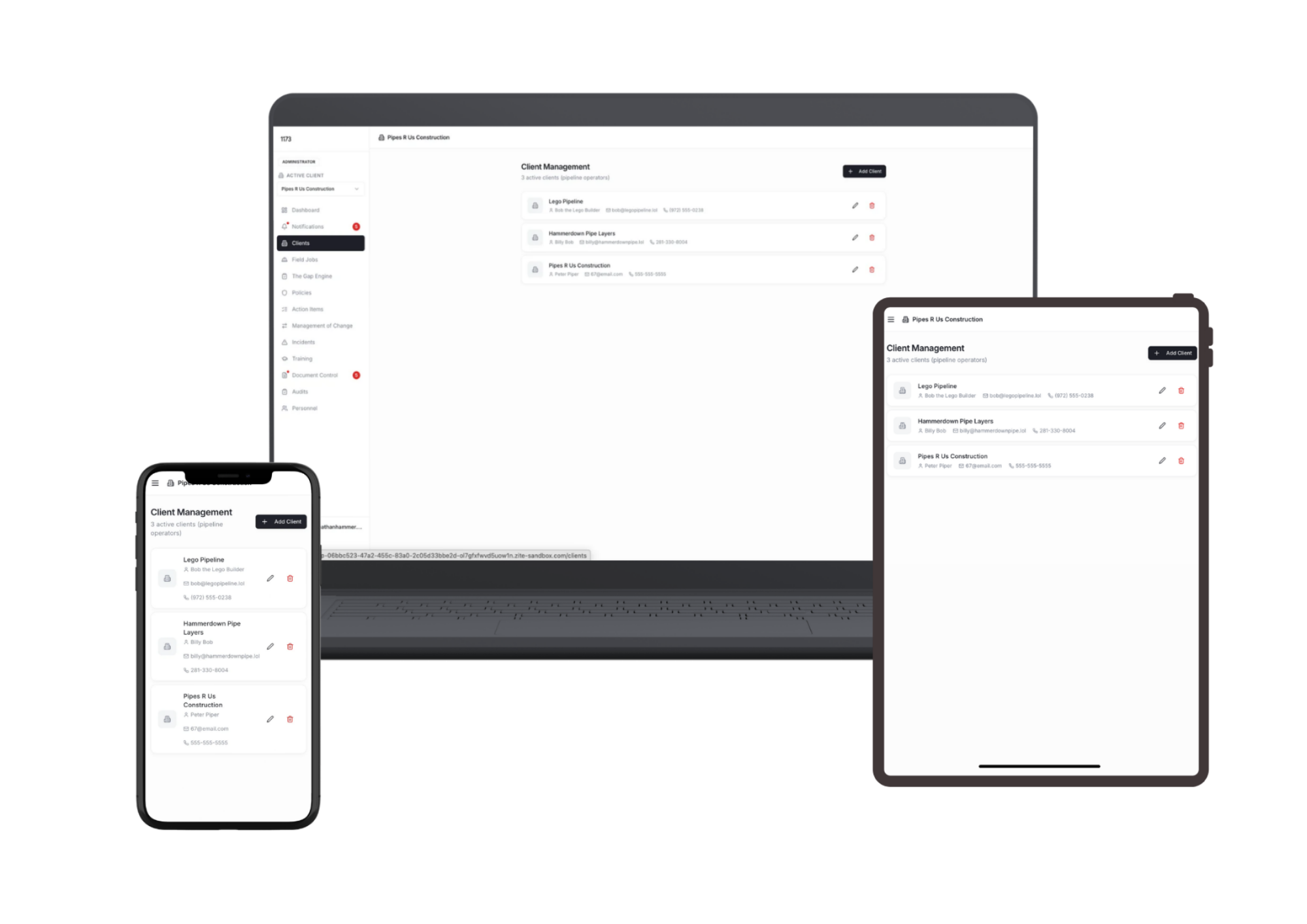 Shift7 Multi Tenant Consultant Client Switcher Interface